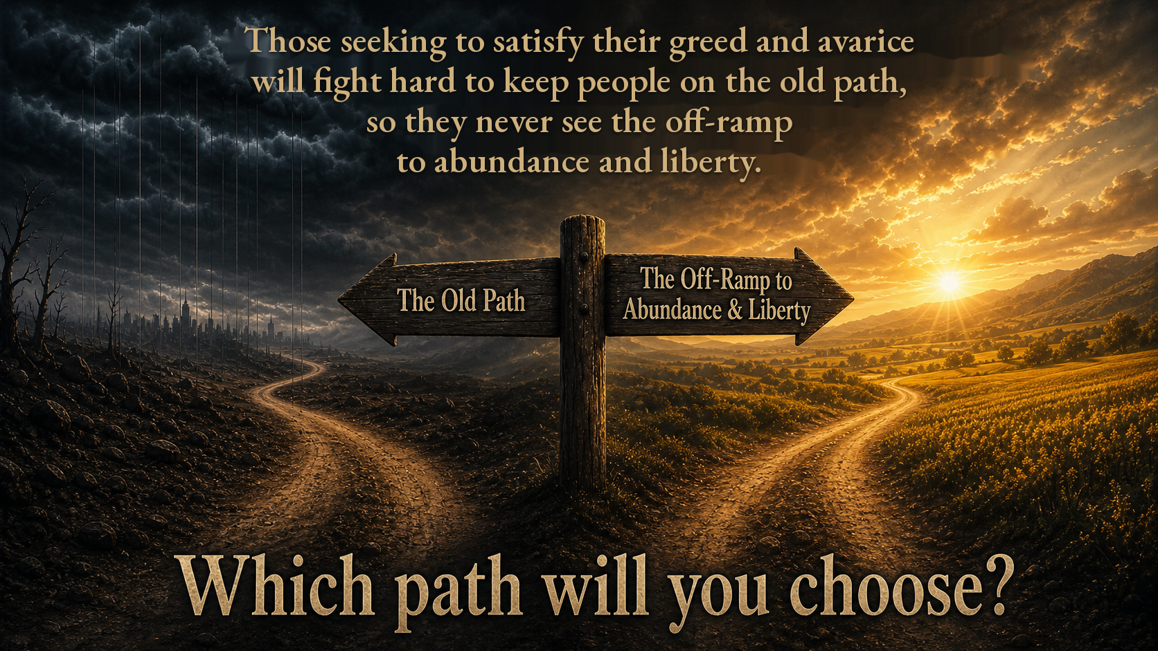 Which path will you choose?